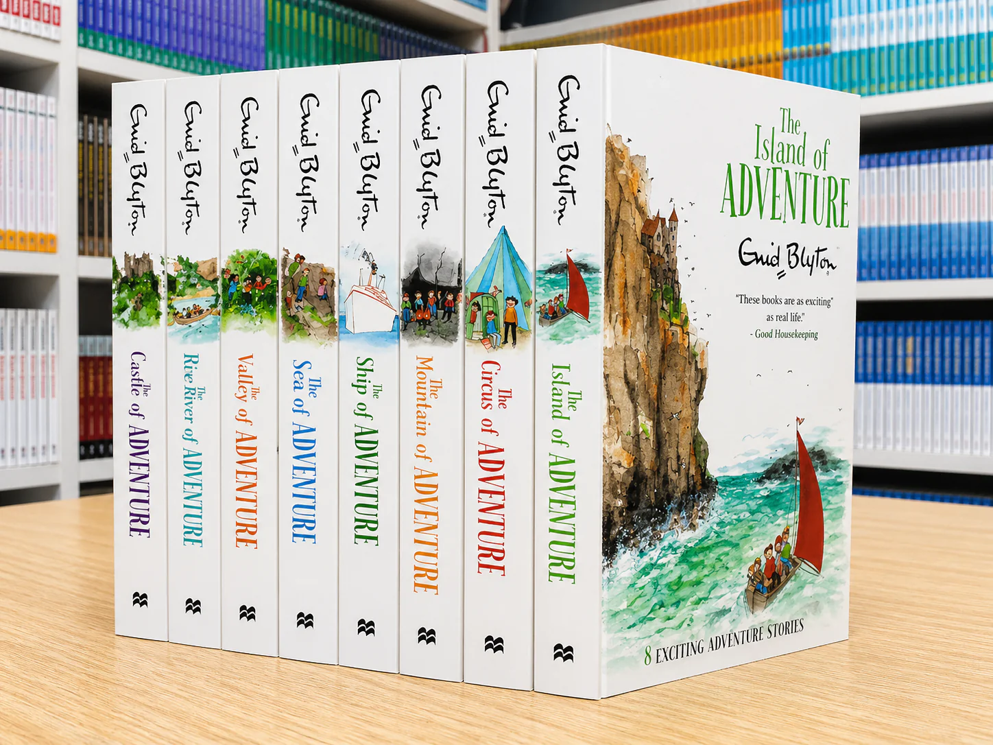 Adventure Series 8 Books Collection by Enid Blyton