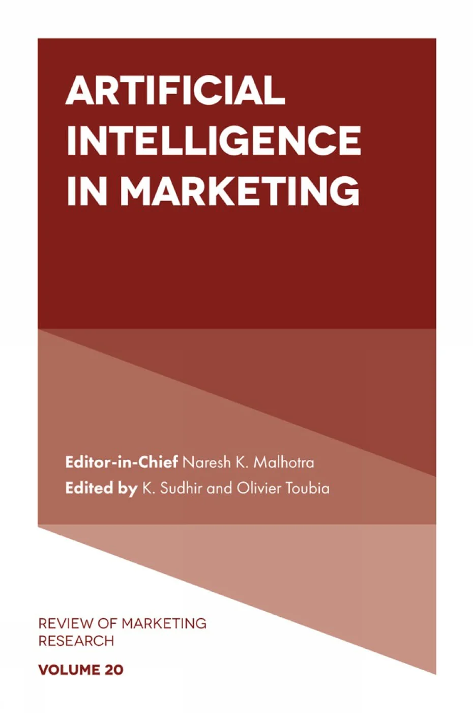 Artificial Intelligence in Marketing by K. Sudhir and Olivier Toubia