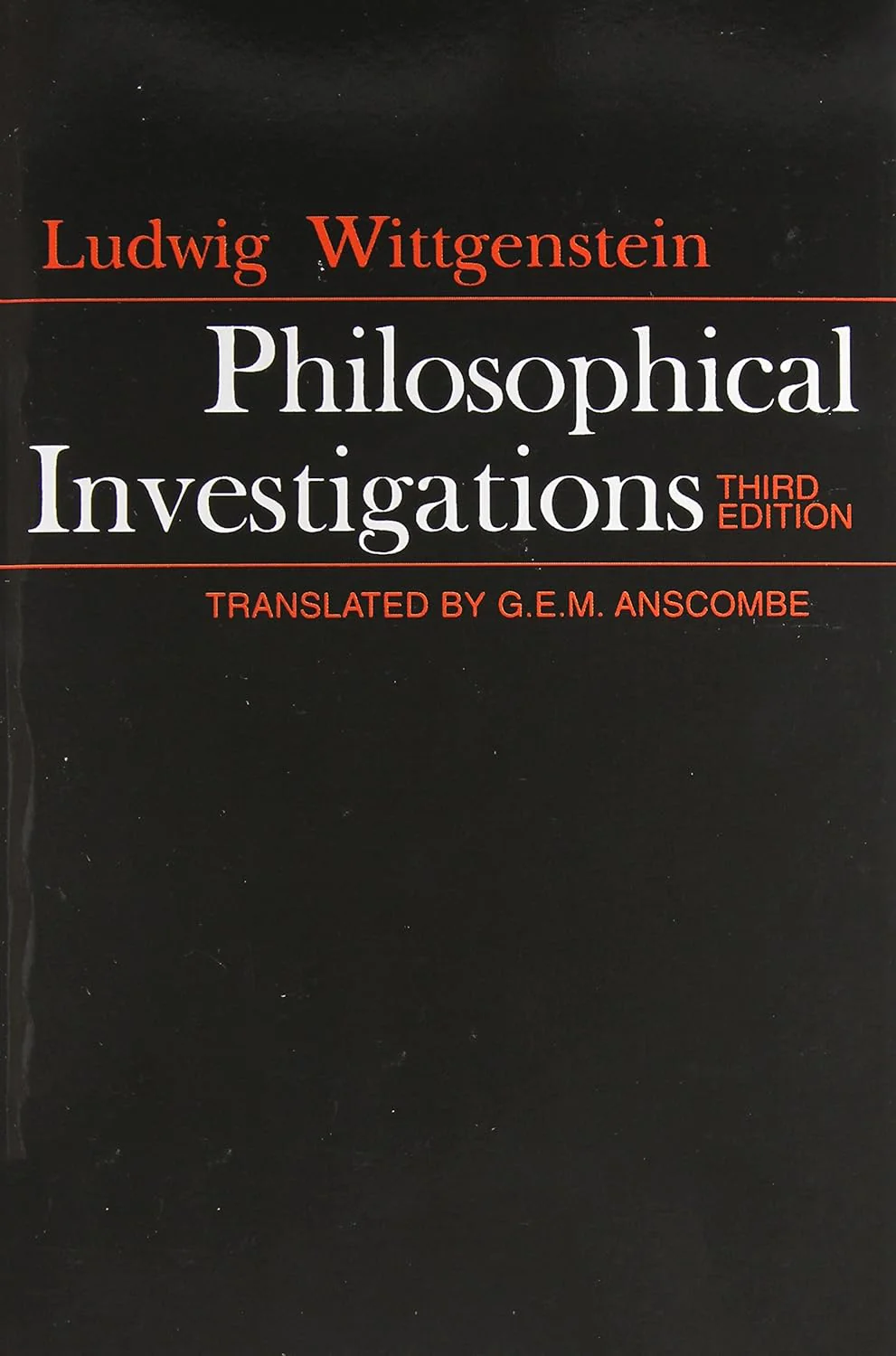 Philosophical Investigations by Ludwig Wittgenstein