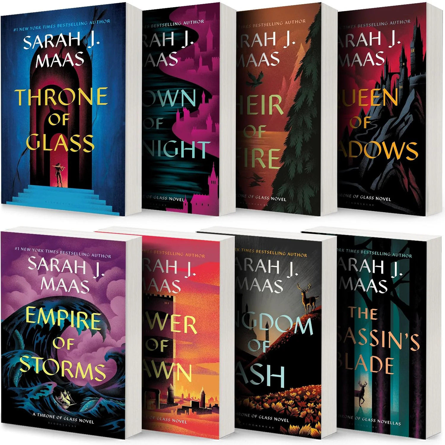 Throne of Glass Series(8 Books) by Sarah J. Maas